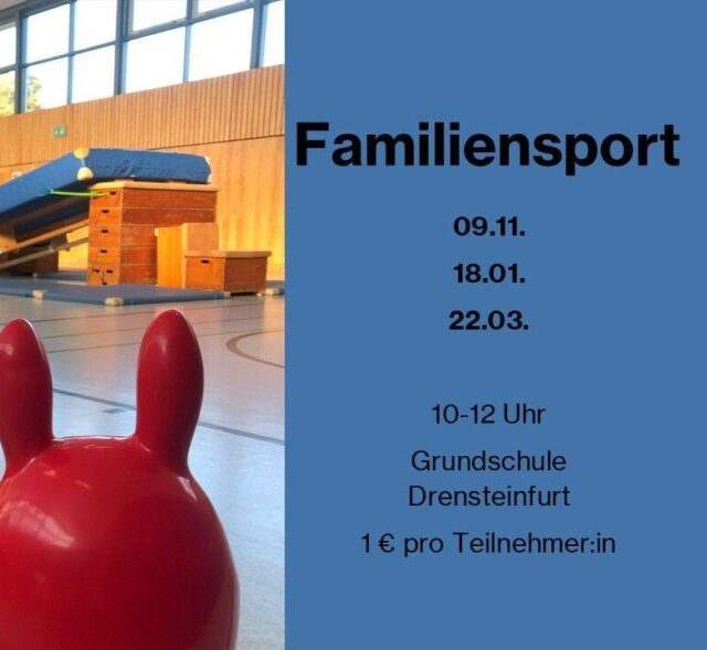 Es geht wieder los: Die neuen Familiensport-Termine sind da!