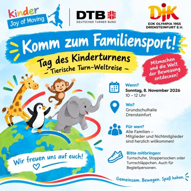 Komm zum Familiensport ! – Sonntag, 8. November