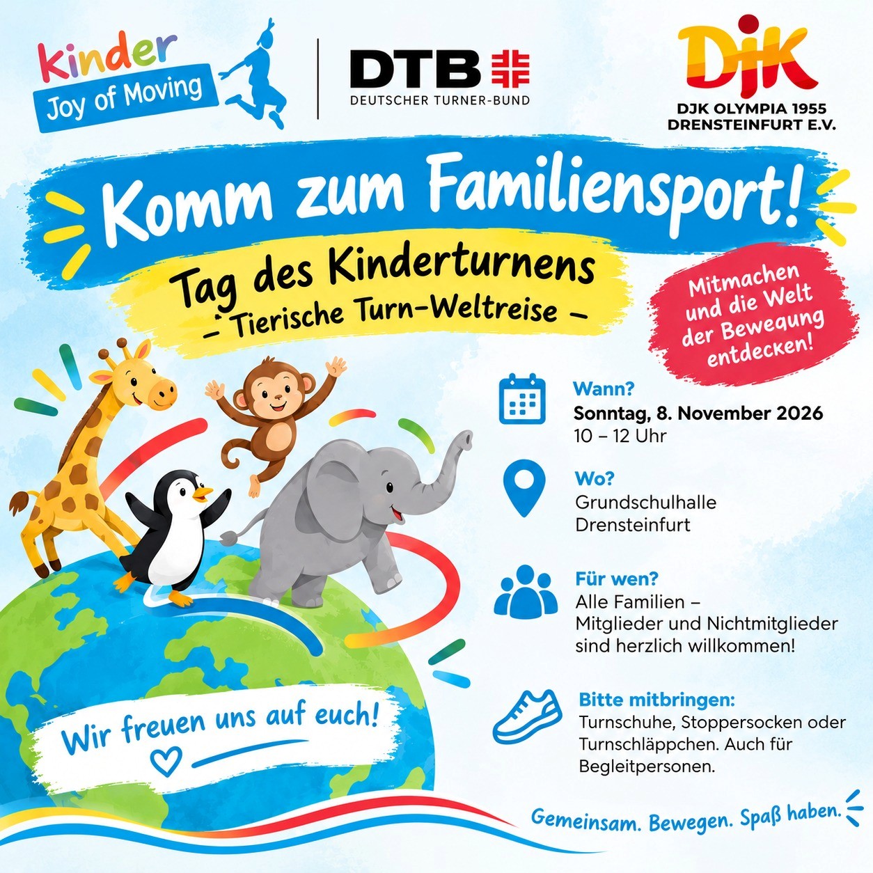 Einladung zum Familiensport November | DJK Drensteinfurt